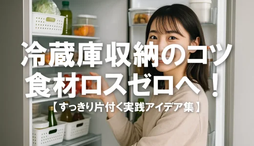 冷蔵庫収納のコツ｜食材ロスゼロへ！すっきり片付く実践アイデア集